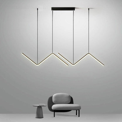 Zigzag LED Island Pendant Light