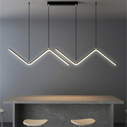 Zigzag LED Island Pendant Light