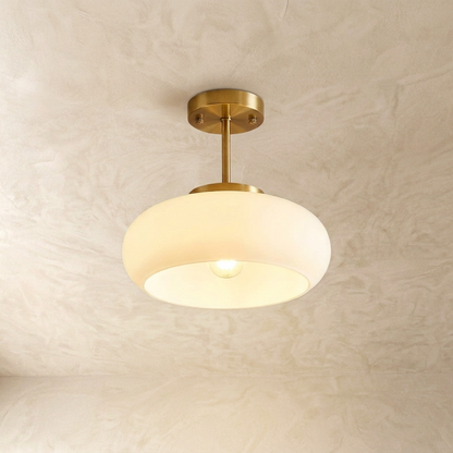 Nordic Vintage French Semi-Flush Ceiling Light