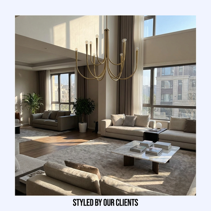 French Nordic Branch Chandelier