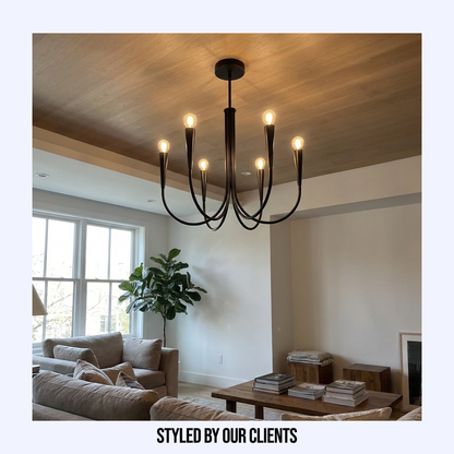 French Nordic Branch Chandelier