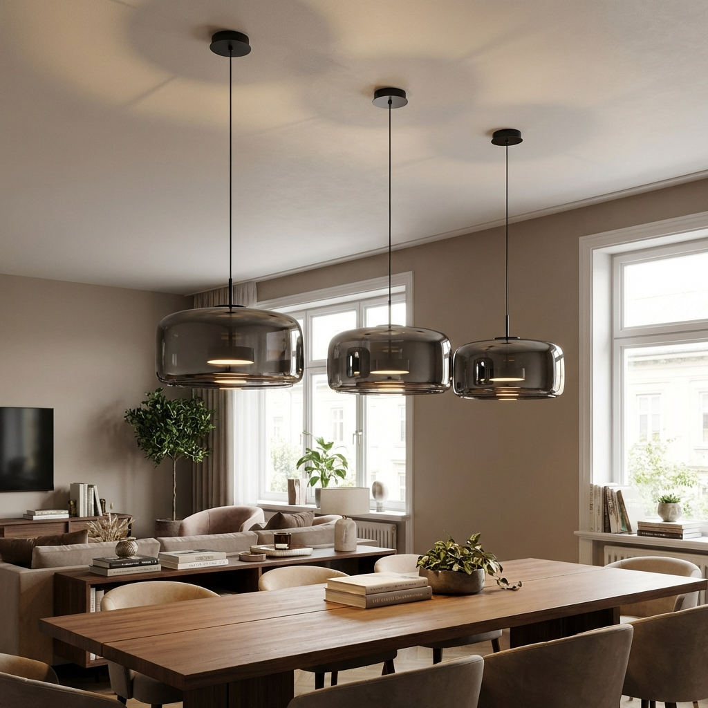 Modern Glass LED Pendant Lamp