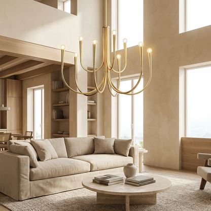 French Nordic Branch Chandelier