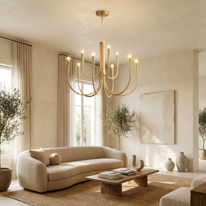 French Nordic Branch Chandelier