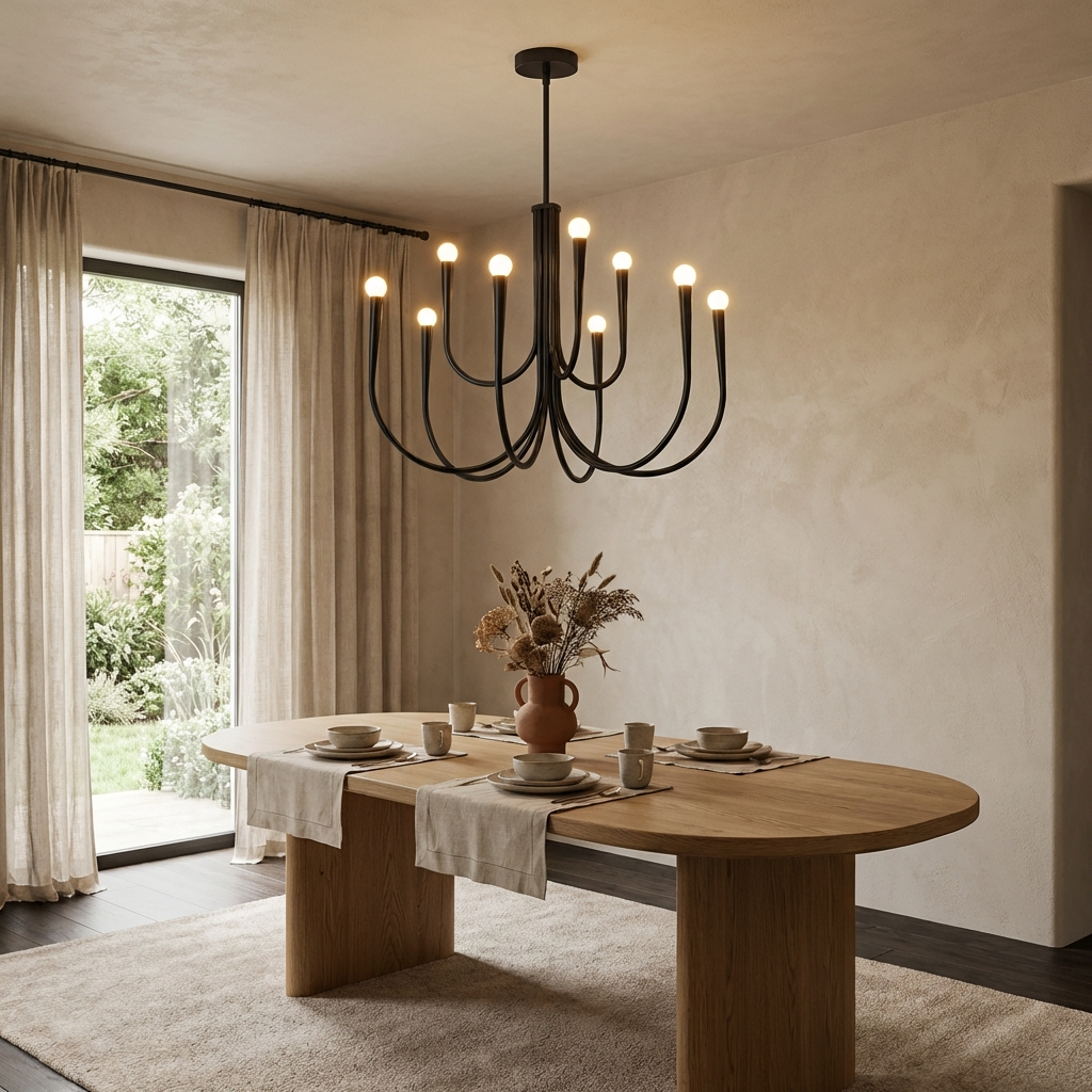 French Nordic Branch Chandelier