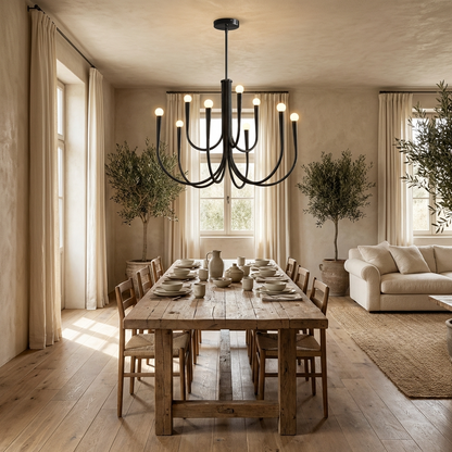French Nordic Branch Chandelier