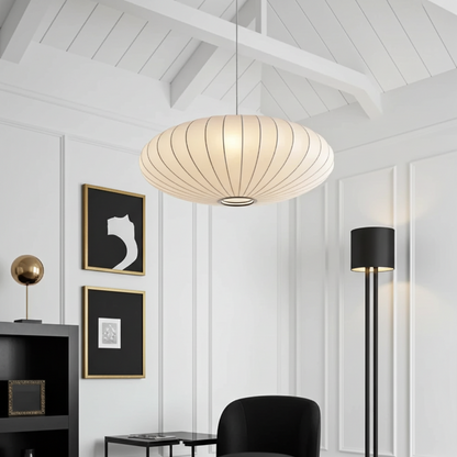Silk Japanese Wabi-Sabi Chandelier